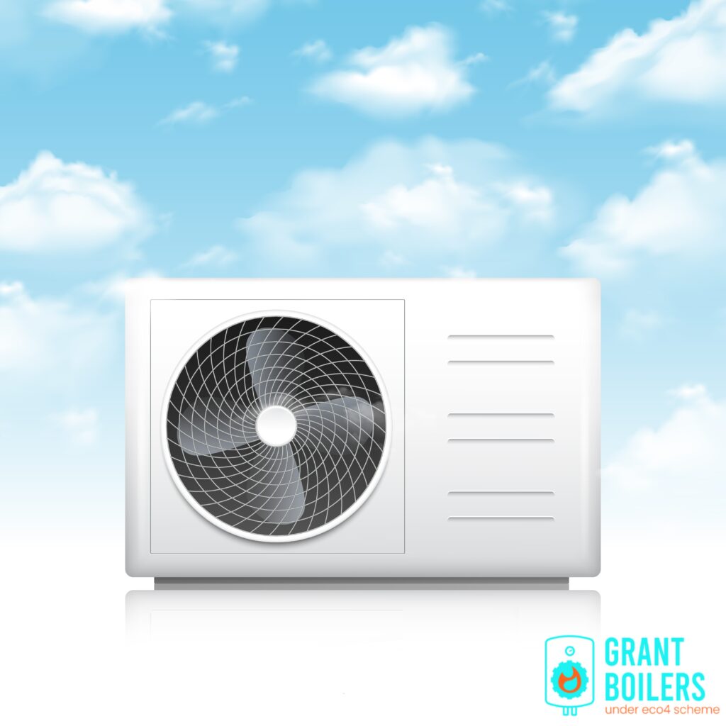 Vector Image for Air Source Heat Pumps Outdoor Unit