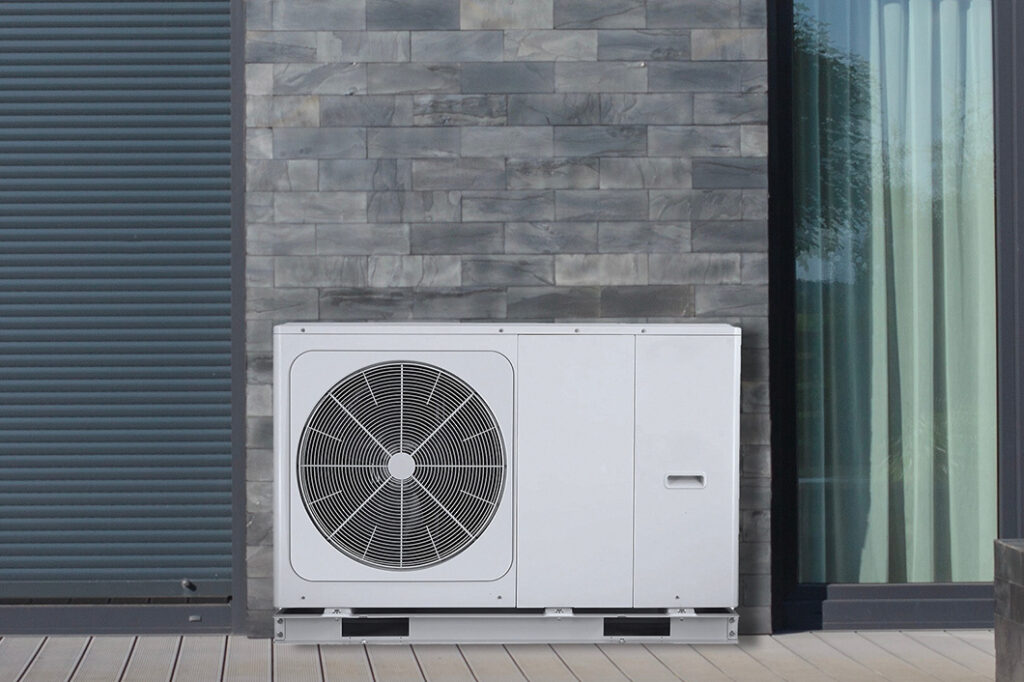 securing a heat pump