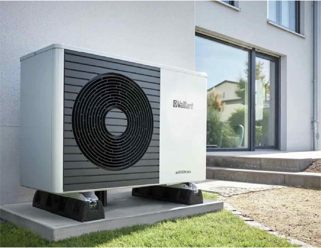 air source heat pump installed outside your home