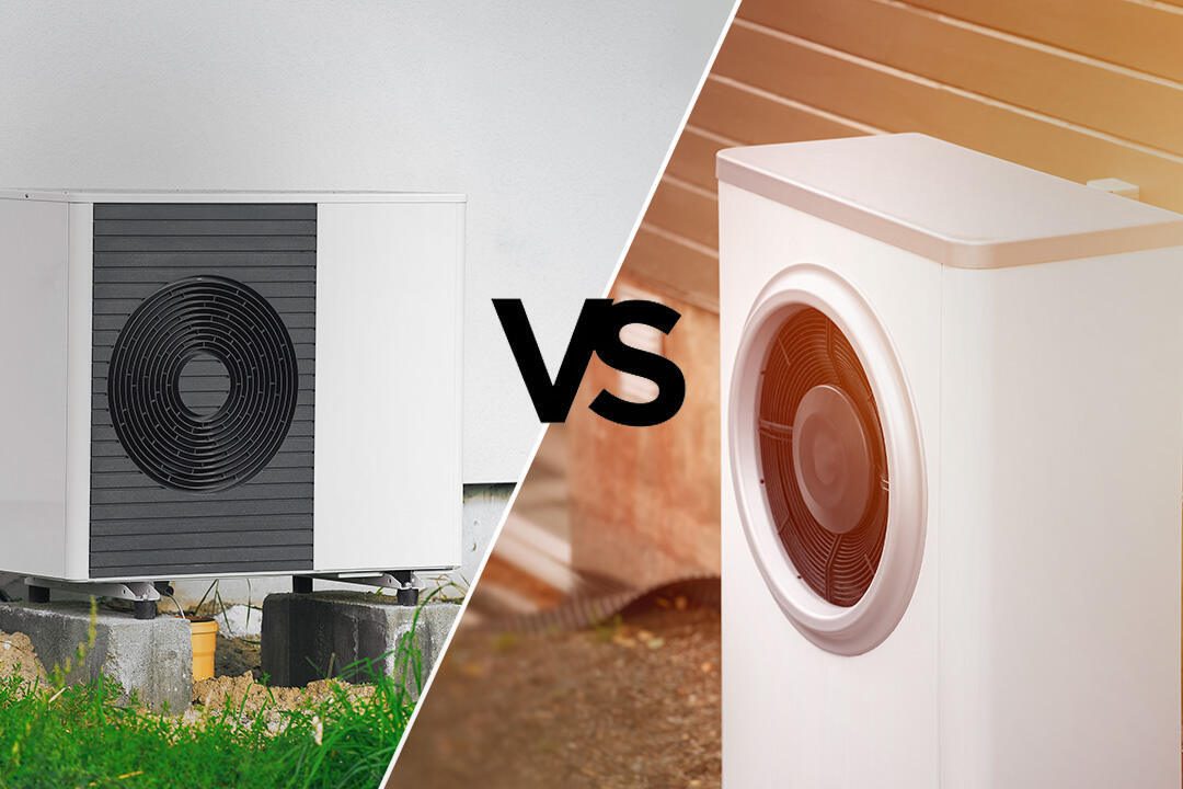 Air source heat pump vs ground source heat pump