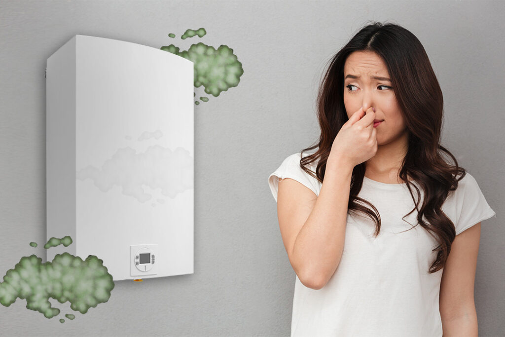 Rotten eggs smell from boilers. What to do?
