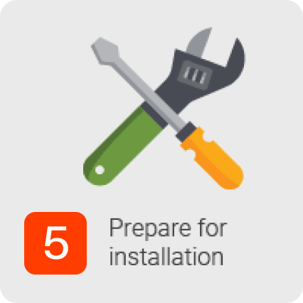 prepare for installation