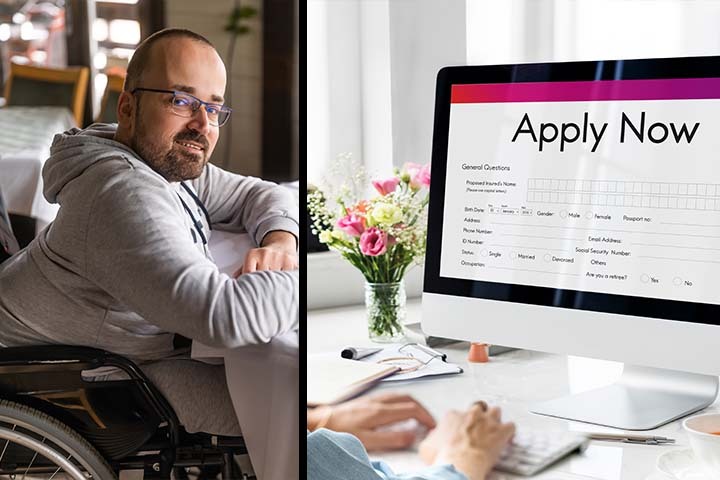 applying for the LA Flex Scheme, showing a simple step-by-step application process